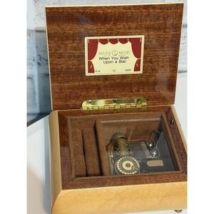 Vintage Reuge Swiss Music Box 18 Note When You Wish Upon a Star